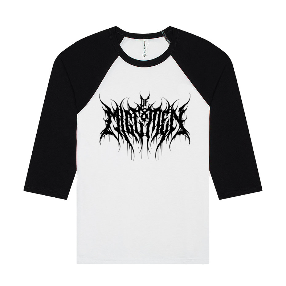 METAL RAGLAN TEE WHITE/BLACK