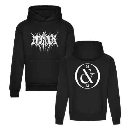 METAL LOGO HOODIE BLACK